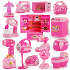 Children's Mini Girl Simulation Play House Small Appliances Toy Kitchen Set