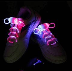 Led Sport Shoe Laces Glow Shoe Strings Round Flash Light Shoelaces