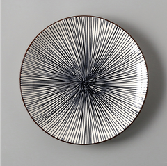 Creative Japanese Ceramic Dishes Dishes Dishes Large Flat Rice Dishes
