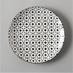 Creative Japanese Ceramic Dishes Dishes Dishes Large Flat Rice Dishes
