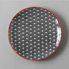 Creative Japanese Ceramic Dishes Dishes Dishes Large Flat Rice Dishes