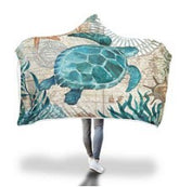 2018 New Hooded Blanket Poncho Thicker Blanket Hooded Blanket Home