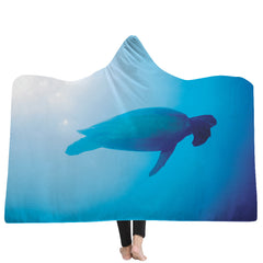 2018 New Hooded Blanket Poncho Thicker Blanket Hooded Blanket Home