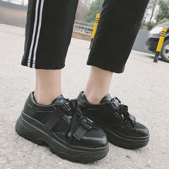 High School Students' White Shoes In Spring