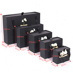 Ins Carton Spot Gift Box Knot Wedding Box With Hand Gift Portable Drawer Gift Box