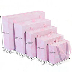 Ins Carton Spot Gift Box Knot Wedding Box With Hand Gift Portable Drawer Gift Box