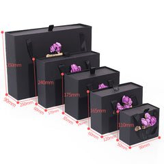 Ins Carton Spot Gift Box Knot Wedding Box With Hand Gift Portable Drawer Gift Box