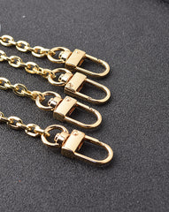 Electroplating Pearl Bag With Metal Flat O-shaped Chain