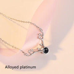 100 Languages I Love Your Confessions A Deer Has Memories Clavicle Pendant Gift