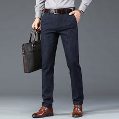 Business Dad Men's Straight Long Pants Stretch England