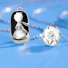 Little Prince And Rose Lover Necklace