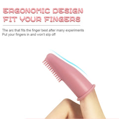 Nontoxic Silicone Dog & Cat Toothbrush for Fresh Breath