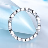 Ball rim female full diamond ring