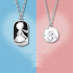 Little Prince And Rose Lover Necklace