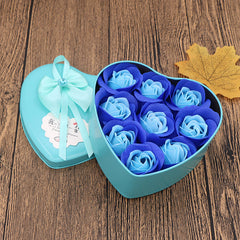 Soap Flower Gift Box Valentine's Day Gift Mother's Day Creative Gifts Bear Flower Rose Heart Shaped Tin Box