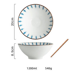 Japanese Style Large Soup Bowl Household Ceramic Tableware