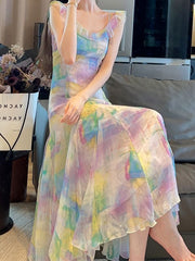 Mermaid Camisole Streamer Dress French Lady