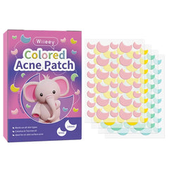 144 PCS Acne Pimple Patches - Invisible, Colorful Skin Care Stickers for Blemish Concealing