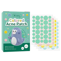 144 PCS Acne Pimple Patches - Invisible, Colorful Skin Care Stickers for Blemish Concealing