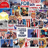 50 pcs trump room decor wall art stickers