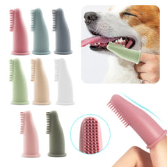 Nontoxic Silicone Dog & Cat Toothbrush for Fresh Breath