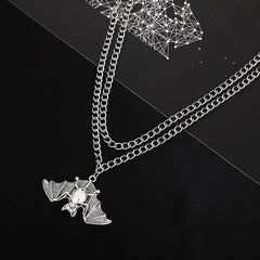 Gothic Bat Necklace for Women Party Halloween