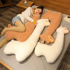 Lovely Alpaca Plush Pillow Japanese Soft Stuffed Toy Cute Sheep Llama PKawaii Room Bed Decor Doll Gift for Children Christmas