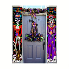 Halloween Porch Banners with Wall Door Banner