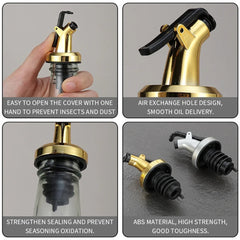 Essential Kitchen Accessories: 1-10 Oil Bottle Stoppers for Leak-Proof Dispensing
