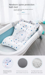 The Ultimate Portable Baby Bathtub Pad - Adjustable, Supportive, and Foldable for Newborns