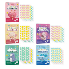 144 PCS Acne Pimple Patches - Invisible, Colorful Skin Care Stickers for Blemish Concealing