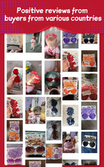 Colorful Kids' Hair Accessories Set with Heart-Shape Sunglasses Dot Hairpins and Bow-Knot Hair Clips for Short Hair.