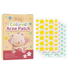 144 PCS Acne Pimple Patches - Invisible, Colorful Skin Care Stickers for Blemish Concealing