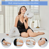 Body Memory Cotton Leg Pillow Home Foam Pillow Sleeping Orthopedic Sciatica Back Hip Joint for Pain Relief Thigh Leg Pad Cushion