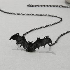 Gothic Bat Necklace for Women Party Halloween