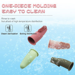 Nontoxic Silicone Dog & Cat Toothbrush for Fresh Breath