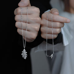 Creative Oak And Kapok Lover Necklace Retro