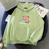 Back To School Busy Bear Soft Hoodie