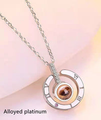 100 Languages I Love You Memory Necklace Projection Birthday Gift Necklace