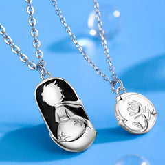 Little Prince And Rose Lover Necklace