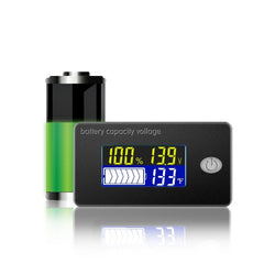 Battery Indicator LCD Voltmeter, Thermometer Alarm