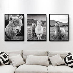 Black And White Animal Poster Camel Canvas Print Modern Mural Art Living Room Home Decor