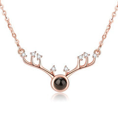 100 Languages I Love Your Confessions A Deer Has Memories Clavicle Pendant Gift