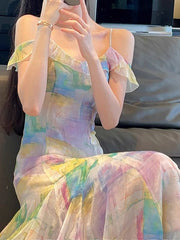 Mermaid Camisole Streamer Dress French Lady