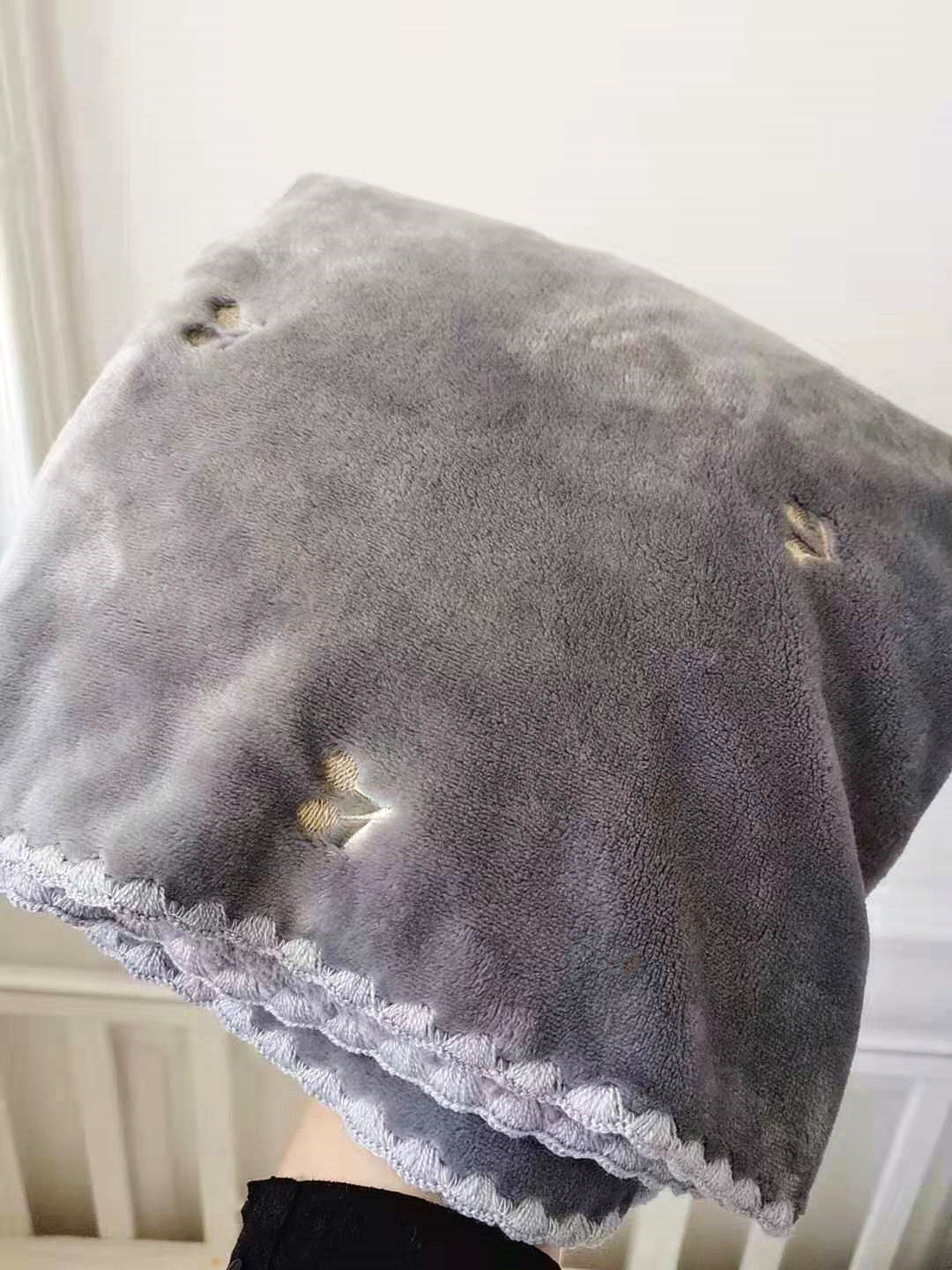 Fleece Children's Embroidered Blanket Thickened Blanket