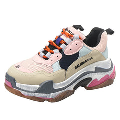 Versatile heavy soled dad shoes