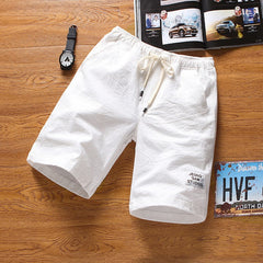 Teenage Men's Casual Five-point Pants
