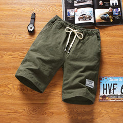 Teenage Men's Casual Five-point Pants