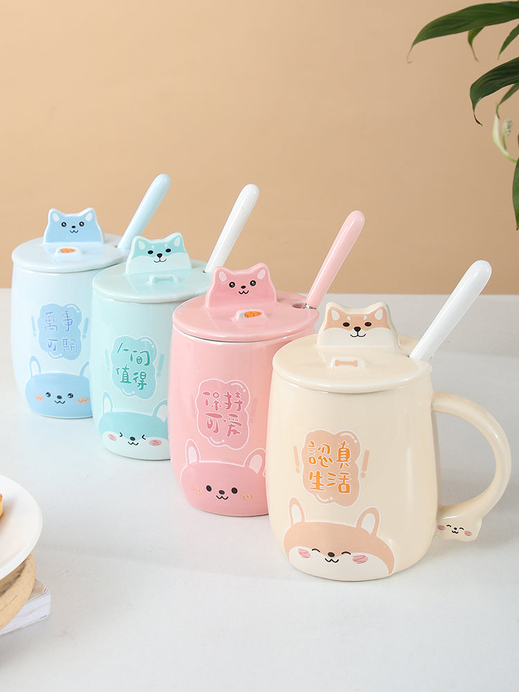Simple Cute Mug Office Female Mug Couple Ceramic Mug