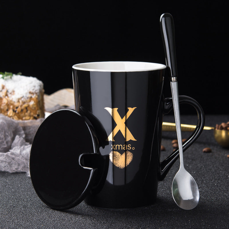 Creative Ceramic Mug With Last Name Letter Mug